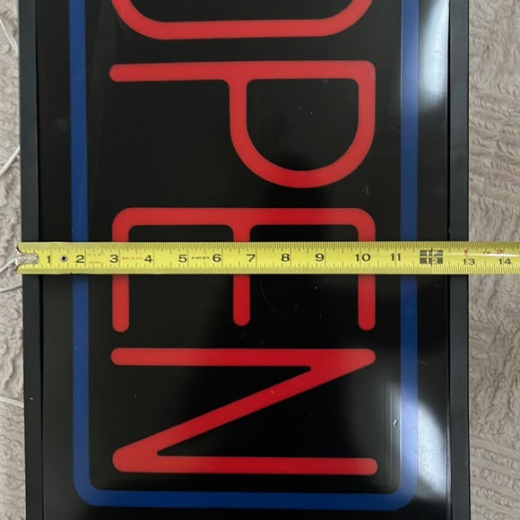 Vintage OPEN light up sign, approx 21”x13”x4.5” - Picture 10 of 16